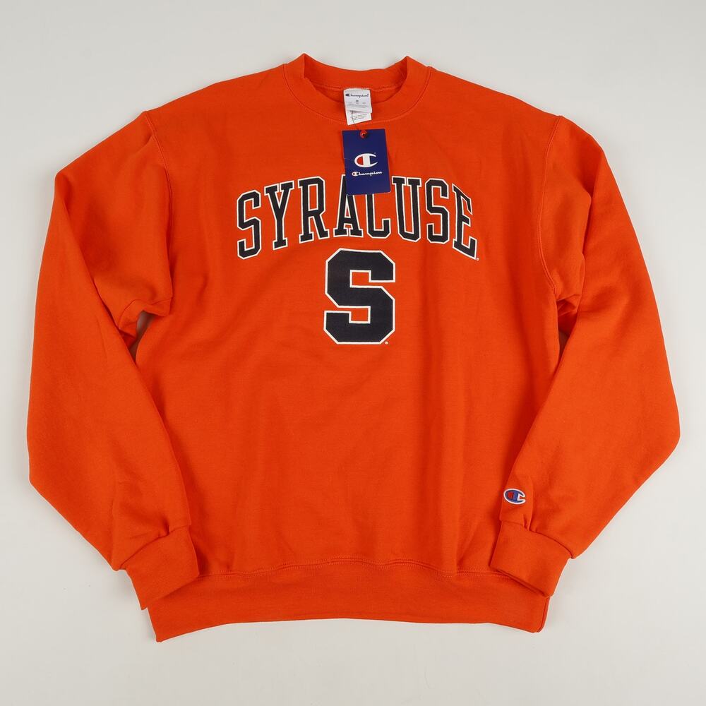 NWT Champion Mens M University Syracuse Orange Sweatshirt Long Sleeve Pullover